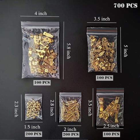 700 عبوة من أكياس البوليستر بسحاب، 5 أكياس بلاستيكية صغيرة الحجم مختلفة الحجم، أكياس زيبلوك شفافة قابلة لإعادة الاستخدام لتخزين الخرز والمجوهرات والحلوى in Kuwait