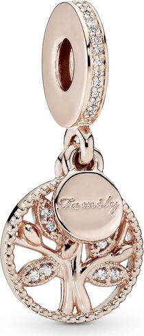 PANDORA Sparkling Family Tree Dangle Charm - Compatible with PANDORA Moments - Stunning Women's Jewelry - Mother's Day Gift - Made with PANDORA Rose & Cubic Zirconia - With Gift Box in Saudi Arabia