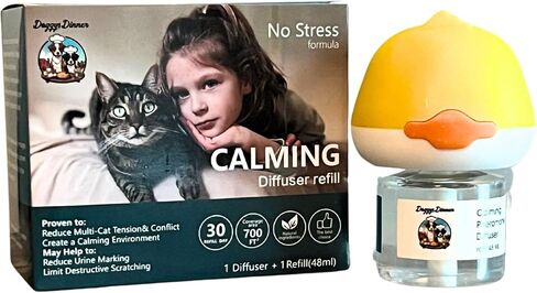 Advanced Pheromone Cat Calming Diffuser - Plug-in & Refill Combo ( 30 Day Starter Kit) for Serene Homes. Minimize Stress, Scratching, anxiety, and Spraying - Ideal for Single & Multi-cat homes. in Saudi Arabia