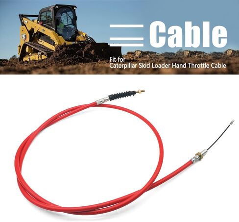 SIDMILE Hand Throttle Cable Fit for Caterpillar Skid Loader Replace 234-0732, 207-9735 69-1/2" Length in Saudi Arabia