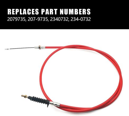 SIDMILE Hand Throttle Cable Fit for Caterpillar Skid Loader Replace 234-0732, 207-9735 69-1/2" Length in Saudi Arabia