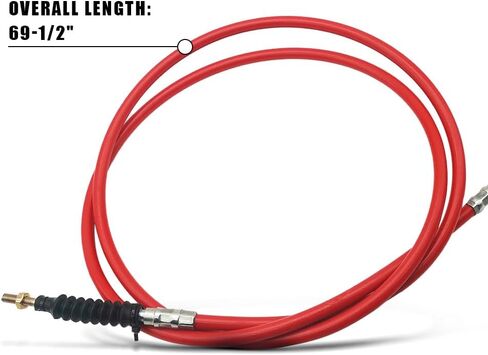 SIDMILE Hand Throttle Cable Fit for Caterpillar Skid Loader Replace 234-0732, 207-9735 69-1/2" Length in Saudi Arabia