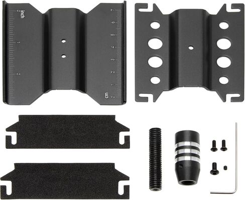 MEUS RACING RC Car Work Stand Repair Workstation 360° Rotation Lift Lower w/Screw Tray for Traxxas TRX4M Axial SCX24 FCX24 Arrma Redcat Losi 1/18 1/24 RC Crawler (Black) in Saudi Arabia