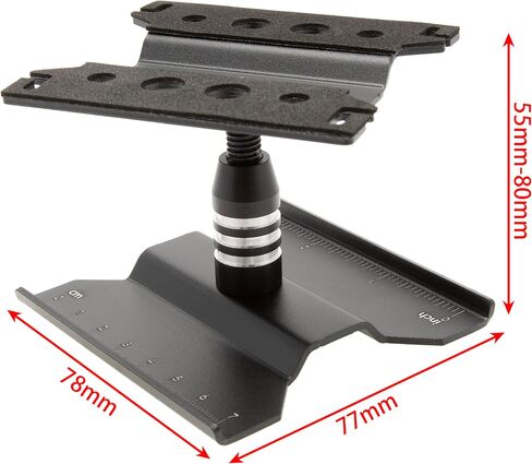 MEUS RACING RC Car Work Stand Repair Workstation 360° Rotation Lift Lower w/Screw Tray for Traxxas TRX4M Axial SCX24 FCX24 Arrma Redcat Losi 1/18 1/24 RC Crawler (Black) in Saudi Arabia