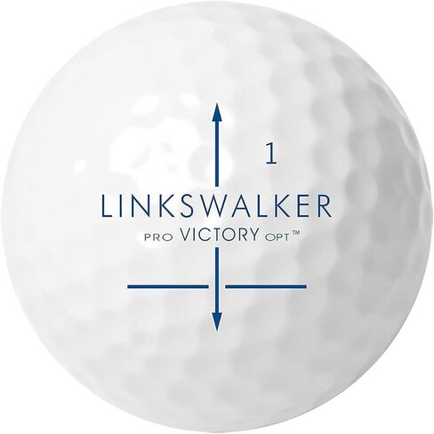 LinksWalker Father's Day Golf Balls - 1 Dozen Gift Pack - Fun 3-Piece Tour Quality Balls with Alignment Guide in Kuwait