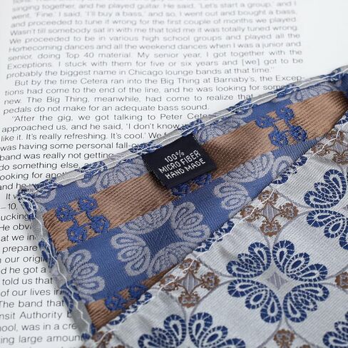 منديل دان سميث مطبوع عليه زهور للرجال من نسيج حريري من الألياف الدقيقة، منديل رمادي للعشاء للفتيات الصغيرات DEE7B23G رمادي فاتح، أزرق داكن in Kuwait