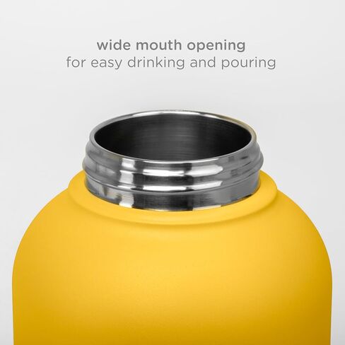 Ubbi Pup & Me Stainless Steel Insulated Portable 32 oz. Bottle for Dogs and Owners with Attached Dog Bowl, Blue in Saudi Arabia