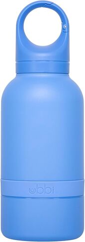 Ubbi Pup & Me Stainless Steel Insulated Portable 32 oz. Bottle for Dogs and Owners with Attached Dog Bowl, Blue in Saudi Arabia