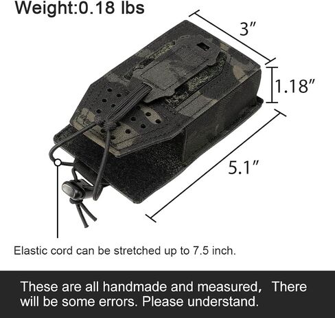 Tactical Radio Holster Molle Radio Pouch Universal Radio Holder For Walkie Talkie Motorola BaoFeng UV-5R BF-F8HP Adjustable Storage Rifle Magazine Pouch(Ranger Green) in Kuwait