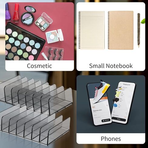 قطعتان من صواني النقود الأكريليكية مقاس 2، حامل مظاريف فارز البريد الشفاف، 7 أقسام مقسمة لصينية النقود، حامل فاتورة النقدية لفرز مغلف البريد، بطاقة العمل in Kuwait