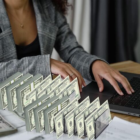 قطعتان من صواني النقود الأكريليكية مقاس 2، حامل مظاريف فارز البريد الشفاف، 7 أقسام مقسمة لصينية النقود، حامل فاتورة النقدية لفرز مغلف البريد، بطاقة العمل in Kuwait