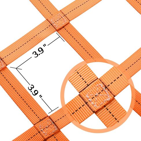 شبكة رفع البضائع مقاس 4.92 × 4.92 بوصة - أشرطة رفع للرافعة - شبكة تعليق البضائع - أشرطة شبكة رفع السلامة - - الحد الأقصى. سعة الحمل: 1102 رطل - حجم الفتحة المربعة: 3.93 بوصة × 3.93 بوصة in Kuwait