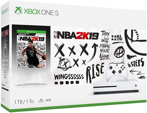 Xbox One S 1TB Console - NBA 2K19 Bundle (Discontinued) (Renewed) in Saudi Arabia
