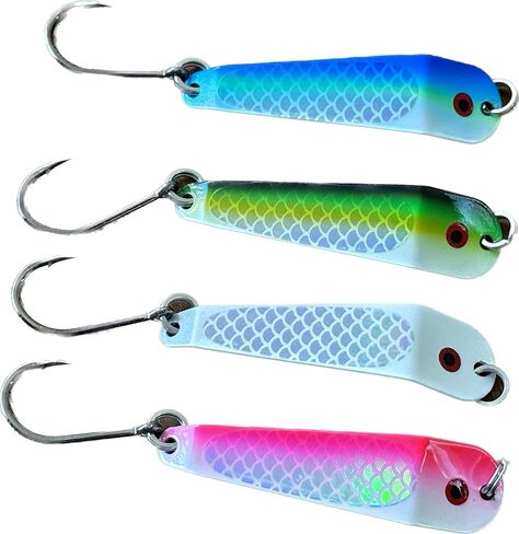 Loony Spoons - Trout - Kokanee Fishing Lures (2 1/2" - Set of 4) - Great for Trout - Kokanee - Char - Walleye in Saudi Arabia