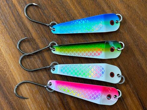 Loony Spoons - Trout - Kokanee Fishing Lures (2 1/2" - Set of 4) - Great for Trout - Kokanee - Char - Walleye in Saudi Arabia