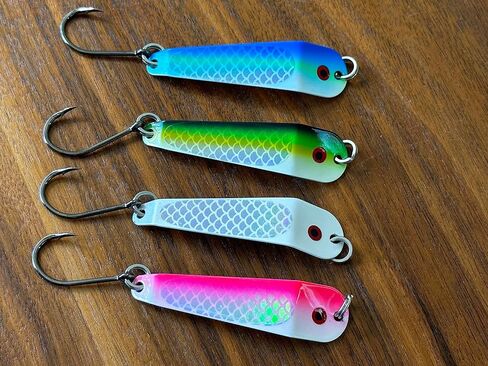 Loony Spoons - Trout - Kokanee Fishing Lures (2 1/2" - Set of 4) - Great for Trout - Kokanee - Char - Walleye in Saudi Arabia