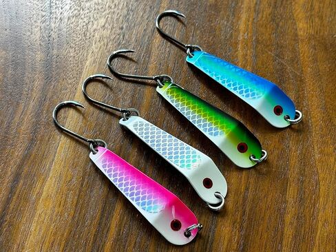 Loony Spoons - Trout - Kokanee Fishing Lures (2 1/2" - Set of 4) - Great for Trout - Kokanee - Char - Walleye in Saudi Arabia