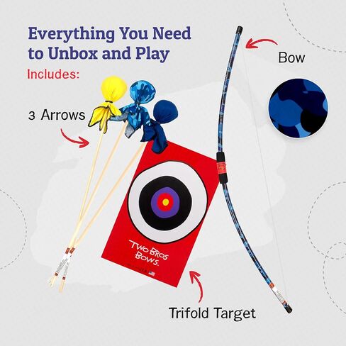 مجموعة لعبة الرماية من تو بروس - مجموعة القوس والسهم للأطفال - نصائح رغوية للعب الآمن - متينة وصديقة للأطفال - قوس واحد و3 أسهم وهدف ثلاثي الطي - للأعمار 6 سنوات in Saudi Arabia