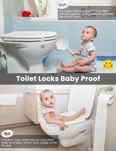 12 Pack Baby Proofing Safety Locks for Cabinet Drawer Fridge Oven Dishwasher Doors, Toilet Seat & Lid, Adjustable Furniture Latches and Straps, 3M Adhesive No Drilling and Button Unlock Design in Saudi Arabia