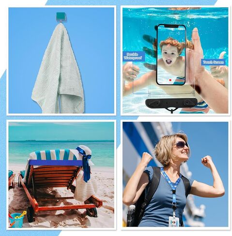 Glenmal 17 Pcs Cruise Accessories Kit Carnival Cruise Luggage Tag Lanyard Power Strip Phone Pouch Magnetic Hook Towel Band in Saudi Arabia