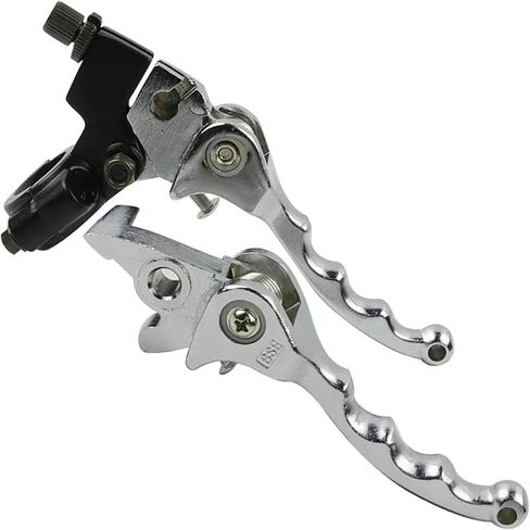 FLYINGDREAM Pit Dirt Bike Accessories فضية قابلة للطي رافعة فرامل 22 مم 7/8 بوصة مقابض لـ Xموتوس BSE KAYO Apollo Thumpstar 70cc 110cc 125cc 150cc SSR للطرق الوعرة موتوكروس in Kuwait