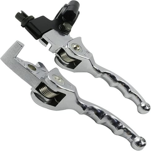 FLYINGDREAM Pit Dirt Bike Accessories فضية قابلة للطي رافعة فرامل 22 مم 7/8 بوصة مقابض لـ Xموتوس BSE KAYO Apollo Thumpstar 70cc 110cc 125cc 150cc SSR للطرق الوعرة موتوكروس in Kuwait