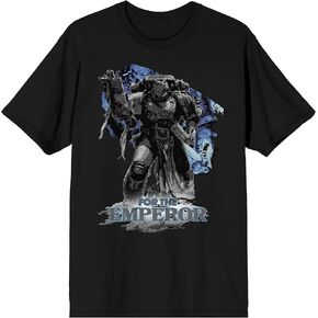 تي شيرت Warhammer 40000 Utramarines for The Emperor on Black Adult برقبة دائرية وأكمام قصيرة in Kuwait