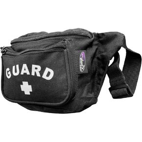 Kemp USA – Transparent Lifeguard Fanny Pack/Hip Pack with GUARD Logo - Water-Resistant and Durable Waist Bag for Medical Supplies & Lifeguard Gear - Clear in Saudi Arabia