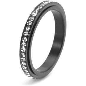Fidget Ring for Anxiety Women, Cubic Zirconia Spinner Ring Anxiety Relief Ring Wedding Bands Engagement Ring for Bride in Saudi Arabia