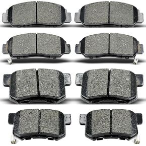 8pcs Front Rear Ceramic Brake Pads Set Compatible with Nissan 350Z 2003-2005,For Nissan Altima 2002-2013,For Nissan Juke 2011-2017,For Nissan Sentra 2007-2018 in Kuwait