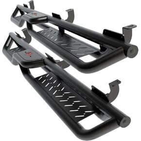 ألواح تشغيل بطانة Perfit وخطوات جانبية متوافقة مع 2018-2025 Jeep Wrangler JL 4 Doors ، Jeep Wrangler 4xe ، خطوات من الصلب الكربوني الأسود Nerf Bars in Kuwait