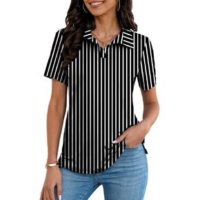 MK Shop قمصان بولو محدودة للنساء الأعمال غير الرسمية عمل طية صاخبة في القمم الخامس in Kuwait