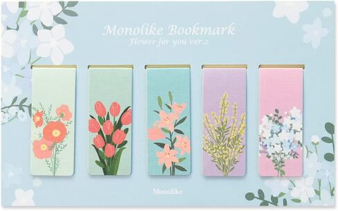 Monolike Magnetic Bookmarks Flower for You Ver.1, Set of 5 in Kuwait