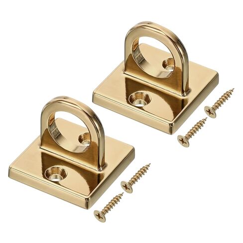 patikil لوحة العين لوحة u السنانير، 2 حزمة سقف معدني هوك جدار جبل حلقة مع مسامير الأجهزة حلقة السنانير لتعليق الحبال في حاجز طابور، أسود in Kuwait