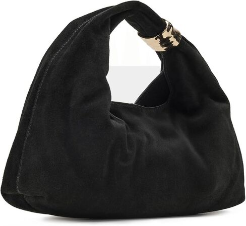 Madewell Suede Hand Held Ring Pouch, True Black in Saudi Arabia