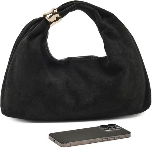 Madewell Suede Hand Held Ring Pouch, True Black in Saudi Arabia