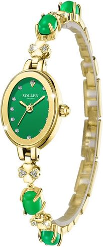 SOLLEN Women's Bracelet Watch, Analog Quartz Dainty Fashion Ladeis Watches, Waterproof Luxury Vintage Casual Women Wristwatch, Jewelry Gift for Wedding, Anniversary, Birthday in Saudi Arabia