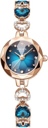 SOLLEN Women's Bracelet Watch, Analog Quartz Dainty Fashion Ladeis Watches, Waterproof Luxury Vintage Casual Women Wristwatch, Jewelry Gift for Wedding, Anniversary, Birthday in Saudi Arabia