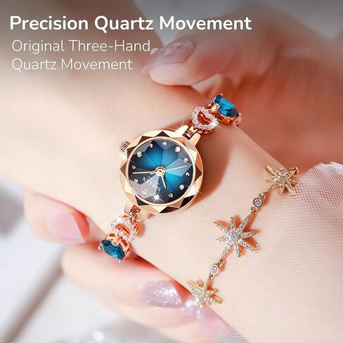 SOLLEN Women's Bracelet Watch, Analog Quartz Dainty Fashion Ladeis Watches, Waterproof Luxury Vintage Casual Women Wristwatch, Jewelry Gift for Wedding, Anniversary, Birthday in Saudi Arabia