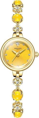 SOLLEN Women's Bracelet Watch, Analog Quartz Dainty Fashion Ladeis Watches, Waterproof Luxury Vintage Casual Women Wristwatch, Jewelry Gift for Wedding, Anniversary, Birthday in Saudi Arabia