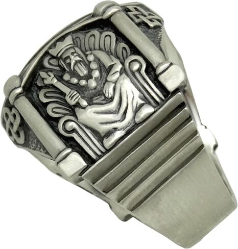 Secret Seal of King Solomon Sterling Silver 925 Men’s Ring Demon Protection Amulet Exorcism in Saudi Arabia