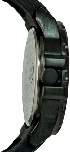 Smith & Wesson Men's Scout Watch, 5 ATM, Stainless Steel Caseback, Scratch Resistant Glass, Rubber Strap, Black with White and Orange Stitching, 48mm, Christmas Gift in Saudi Arabia