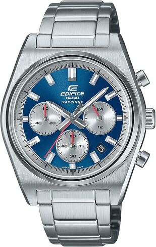 Casio EFB-730D Series | Men's Digital Watch | (Silver/Blue) | 100WR | 1-Sec Chronograph | Date Display in Saudi Arabia