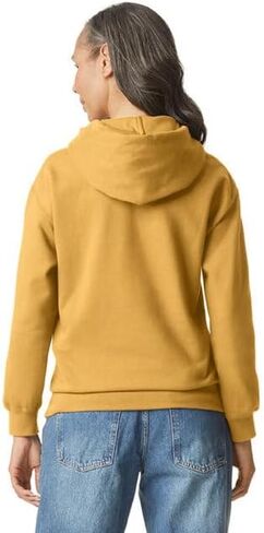 سترة صوفية بغطاء رأس من Gildan للبالغين Softstyle®، مقاس MUSTARD، مقاس XL in Saudi Arabia
