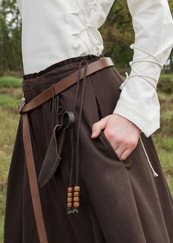 Battle-Merchant Medieval Skirt for Women, Wide Flared Cotton Skirt, Ideal for LARP, Renaissance, Cosplay & Fantasy Festivals in Saudi Arabia