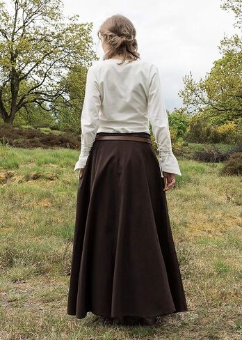 Battle-Merchant Medieval Skirt for Women, Wide Flared Cotton Skirt, Ideal for LARP, Renaissance, Cosplay & Fantasy Festivals in Saudi Arabia