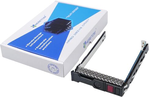 حامل القرص الصلب 2.5 بوصة NVMe SSD Caddy 727695-001 حامل القرص الصلب متوافق مع خوادم HP Proliant DL325 DL360 DL380 DL385 DL560 DL580 ML350 Gen10 G10، عبوتان in Kuwait