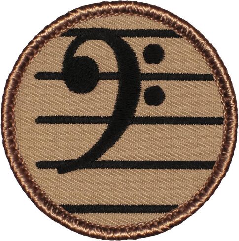 رقعة Bass Clef Patrol - رقعة مطرزة دائرية بقطر 2 بوصة (خياطة) in Kuwait