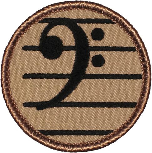رقعة Bass Clef Patrol - رقعة مطرزة دائرية بقطر 2 بوصة (خياطة) in Kuwait