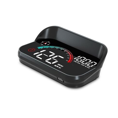 رؤوس الشاشة لأعلى للسيارات M11 ، نظام السرعة الرقمية العالمي OBD+GPS DIGITAL SYSTEM 3.5 بوصة HUD مع السرعة ، ودرجة حرارة الماء ، وقيادة الأميال ، وإنذار السرعة الزائدة ، ومناسبة لجميع السيارات in Kuwait